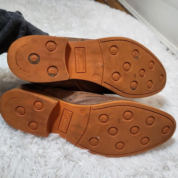 Donald J. Pliner Emeri Oxford Shoes Suede with Orange stitching size 13 main image 6